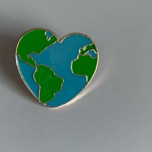 Heart World Pin